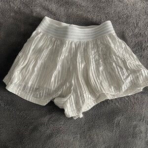 ❤️Truly Me High Waist Silver Pleated Skort, from Nordstrom